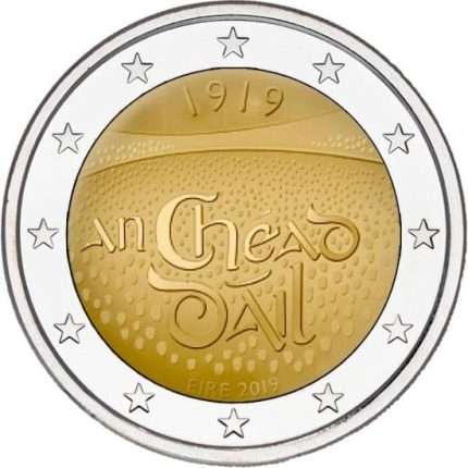 2 euro 2019. Irland. 100th anniversary of the first meeting of Doyle