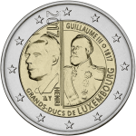 2 euros 2017. Luxemburgo Gran Duque de Luxemburgo Willem III