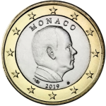 1 euro Monaco 2019 regulaarne münt