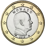 1 euro Monaco 2019 emissione ordinaria