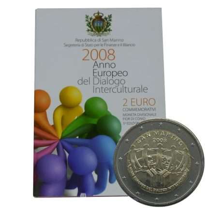 2 евро 2008 года. Сан Марино. Европейский год межкультурного диалога