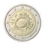 2 euroa 2012. 10 vuotisjuhlavuoden eurosetelit ja -kolikot, Kreikka