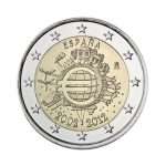 2 euro 2012. 10 anni di euro in circolazione, Spagna