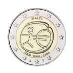 2 euro 2009. 10 years of European Monetary Union, Malta