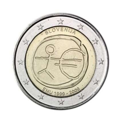 2 euro 2009. 10 anni dell'Unione economica e monetaria, Slovenia