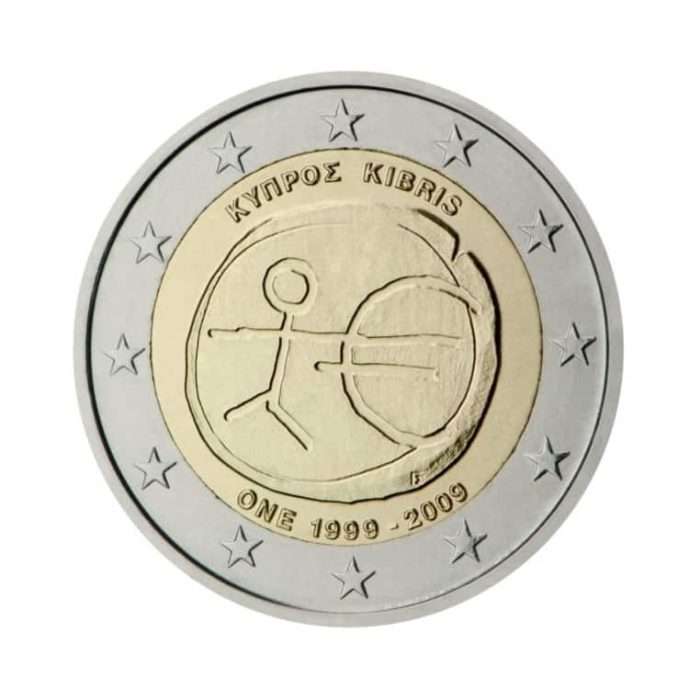 2 euro 2009. 10 anni dell'Unione economica e monetaria, Cipro - immagine 1