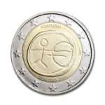 2 euros Portugal 2009 - 10 años de la Unión Económica y Monetaria