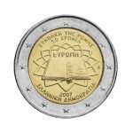 2 euro 2007. 50th anniversary of signing of the Treaty of Rome, Greece