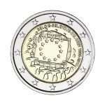 2 euro 2015. 30 ° anniversario della bandiera dell'UE, Belgio