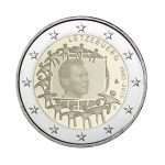 2 euros 2015. 30 aniversario de la bandera de la UE, Luxemburgo