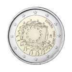 2 euros 2015. 30 aniversario de la bandera de la UE, España
