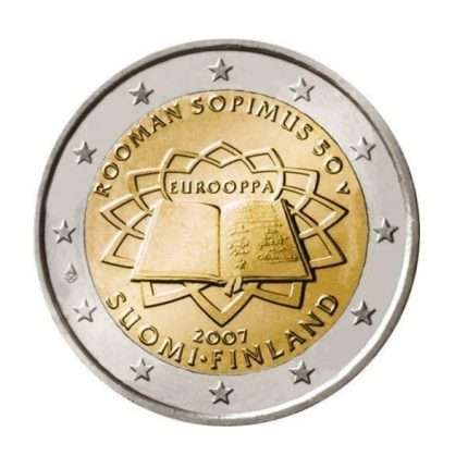 2 euro 2007. 50th anniversary of signing of the Treaty of Rome, Finland