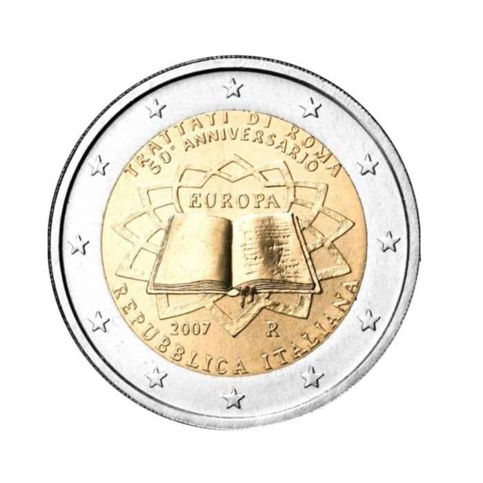 2 euro 2007. 50 ° anniversario della firma del Trattato di Roma. Italia - immagine 1