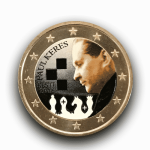 Moneta 2 euro colorata Estonia 2016 - Paul Keres