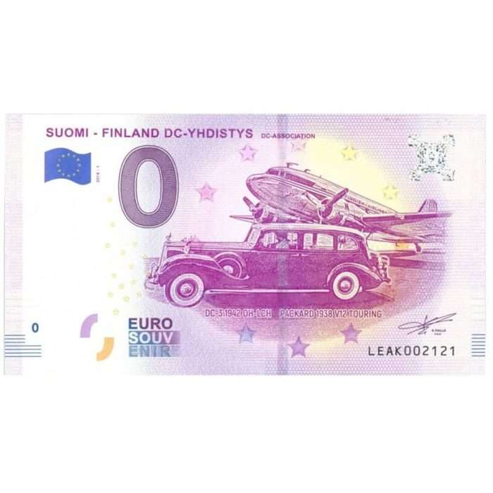 finlande-2018-1-dc-yhdistys-numero-2121-billet-souvenir-0-euro-touristique-neuf1 0 Евро. Финляндия. Ассоциация — изображение 1