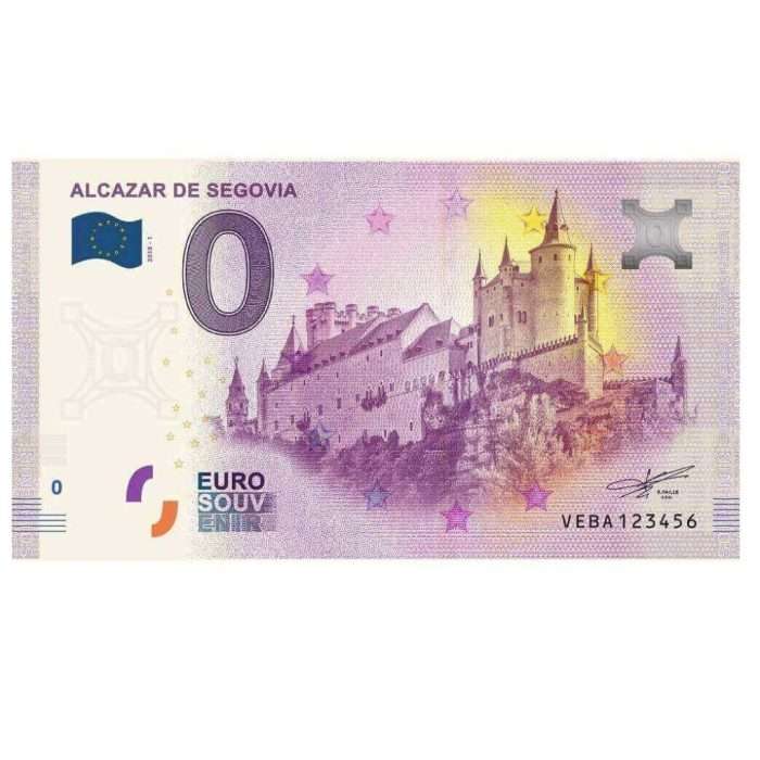 maqueta_alcazar_0euros_eurosouvenir 0 Euro. Hispaania Alcazar Segovias - Image 1