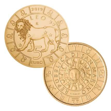 5 euros San marino "Signos del zodiaco" Leo 2019