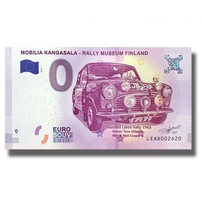 0 euroa. Suomi. Rallimuseo. Kangasala - Image 1