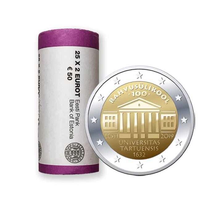 RODAR. 2 euros Estonia 2019 - Universidad de Tartu - Imagen 1