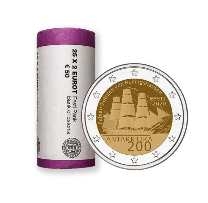 RULL. 2 euroa 2020a. Viro - 200 vuotta Etelämantereen löytämisestä - Image 1