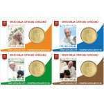 Набор 50-сентовых карточек Ватикана 2020 года (Nr.32-35)