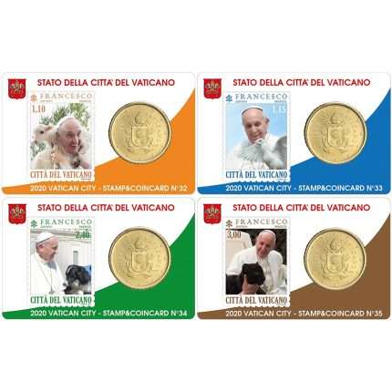 Vatican 50 cents BU set 2020 (Nr.32-35)