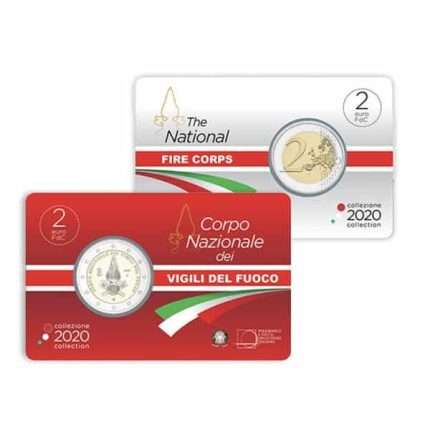 2 euro BU coincard 2020 Italy - 80 years National Fire Corps