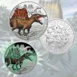Austria 3 Euro Series Colore Dinosaurs - 2019. Spinosaurus - immagine 2
