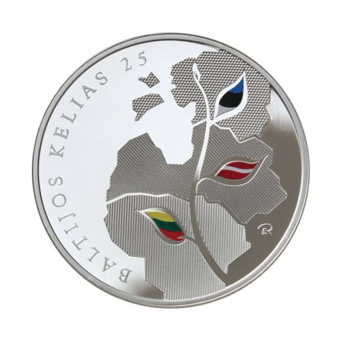 Hõbemünt 2014. Leedu (50 litti) Balti tee. - Image 2