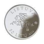 La moneta d'argento del 2014. Lituania (50 litas) La Via Baltica - immagine 3
