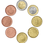 San-Marinon eurosarja (vuosien sekoitus) - UUSI MALLI