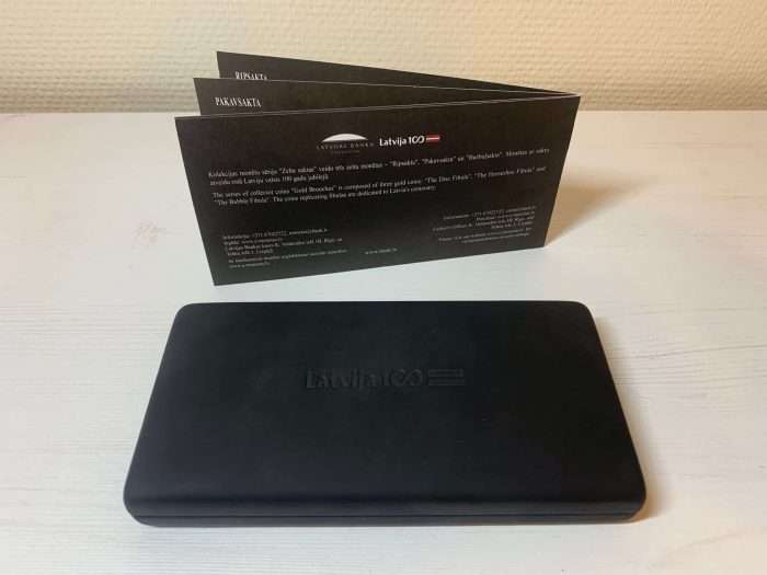 Conjunto de 3 monedas de oro 2016/2017/2018, Letonia - ¡Broches de oro! Exclusivo! - Imagen 3