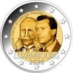 2 евро Люксембург 2020 со знаком монетного двора (BU) - 200летие со дня рождения Генриха Оранско-Нассауского — изображение 3