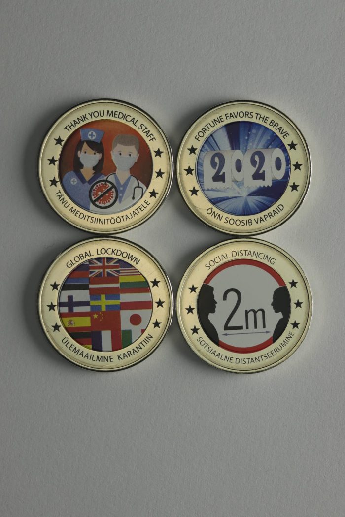 Commemorative medals. Coronavirus pandemic (Set of 4 pieces) - Image 7