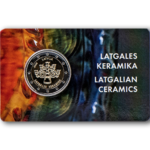 Latvia 2 euroa 2020.a BU Coin Card - Latgale Ceramics
