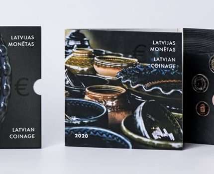 Letonia conjunto de monedas de euro 2020
