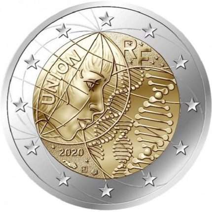 2 евро 2020 года. Франция. «Медицинские исследования» (PROOF)