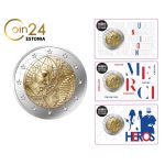 2 евро 2020 года. Франция. «Медицинские исследования» комплект 3шт (BU)