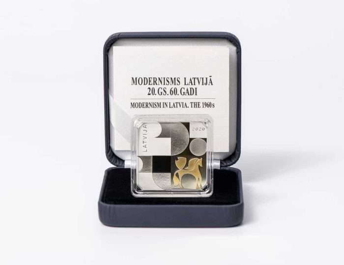 Moneda de plata 2020. Letonia (5€) – Modernismo - Imagen 1