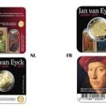 2 eurot 2020g. Belgia-Jan van Eyck BU (komplekt 2 kaarti)