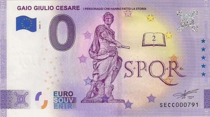 0-euro-anniversary-gaio-guilio-cesare 2020 0 Euros. Italy 2020. Gaius Julius Caesar - Image 1