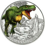 Austria 3 Euro color series Dinosaurs-2020 Tyrannosaurus Rex