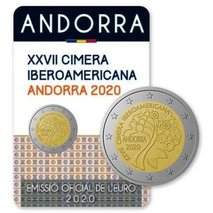 2 Euro 2020. Andorra. XXVII Cumbre Iberoamericana (BU)
