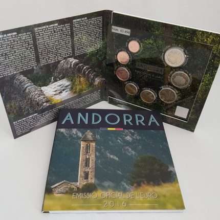 Serie di monete in euro 2016 Andorra BU