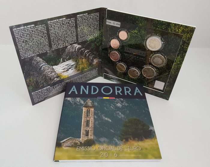 Serie di monete in euro 2016 Andorra BU - immagine 1