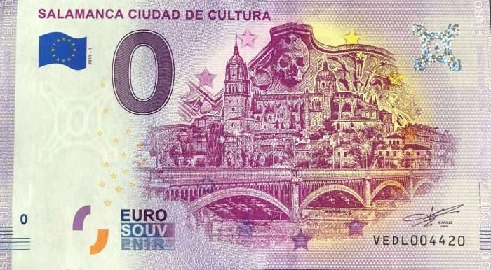 0 euro Espana 2019 - Salamanca ciudad de cultura - Imagen 1