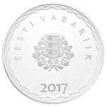 Silver coin €8 Estonia 2017 - Hanseatic city of Tallinn - Image 2