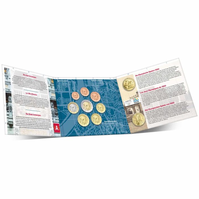 Банковский набор евро Fleur de Coin 2020. Бельгия. BU — изображение 2