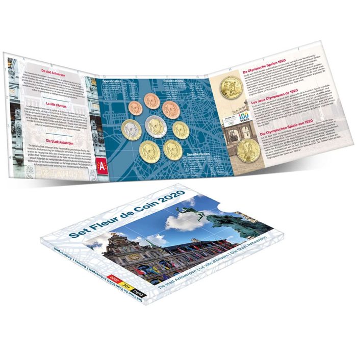 Банковский набор евро Fleur de Coin 2020. Бельгия. BU — изображение 1
