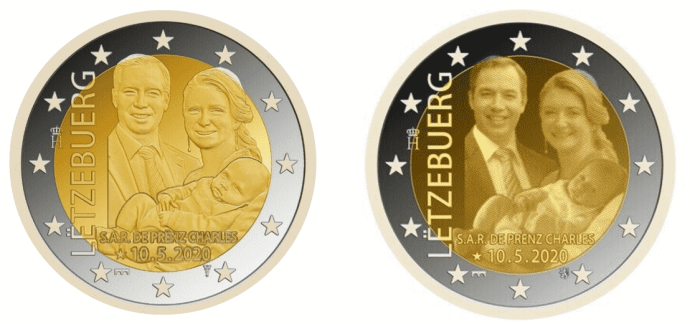 2 euro Luxembourg 2020-Luksemburgi kroonprintsi Charlesi sünd (set) - Image 1
